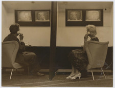 Germany, Frankfurt, videophone Vintage  Tirage argentique  17x22  Circa 19