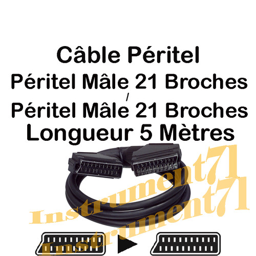 Câble péritel broches - câble, 21