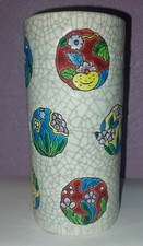 VASE ROULEAU EMAUX DE LONGWY 