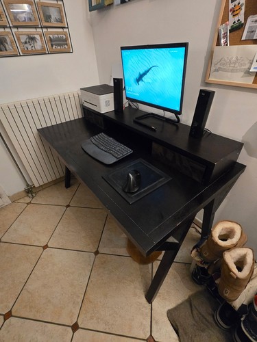 Secrétaire avec - secrétaire, (bureau)