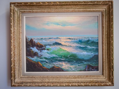 Huile sur toile xxe signée - huile,