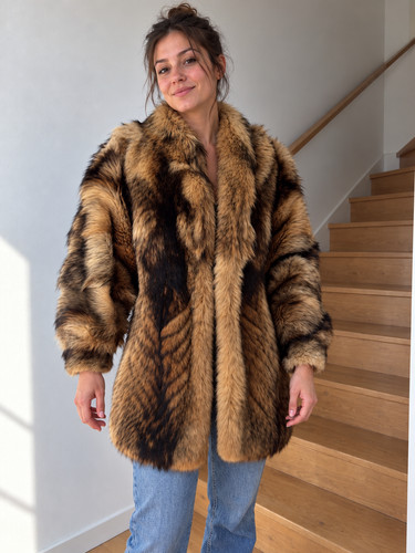 Manteau femme véritable