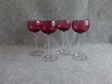 4 verres sur pied couleur