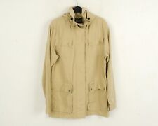 Peak Performance Femme L Veste Parka Capuche de Pluie Extérieur Champ Beige