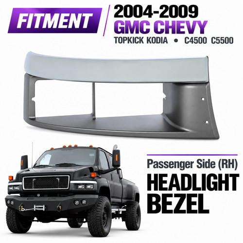 Right headlight trim - headlight, bezel