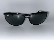 VINTAGE B&L RAY BAN W1654 PS3 SHINY BLACK G15 UV CATS CURVED PREDATOR SUNGLASSES