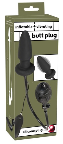 Plug anal vibrant gonflable