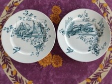 2 Assiettes Plates Terre Fer