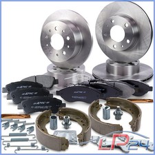 4x DISQUES DE FREINS + PIQUES + BLOCS DE FREIN AVANT ARRIÈRE POUR FIAT DUCATO DE