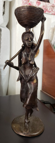 Statuette bronze femme - statuette,
