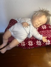 Poupon Réaliste BERJUSA Vintage asexué avec cheveux blonds / Bébé Reborn