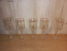 5 verres cristal d'Arques