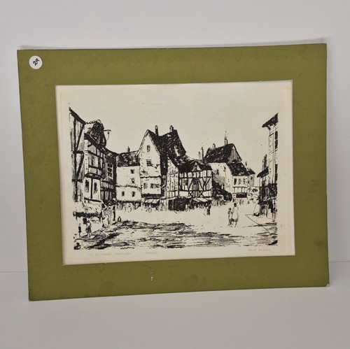 Bruce halcro signed etching - halcro,