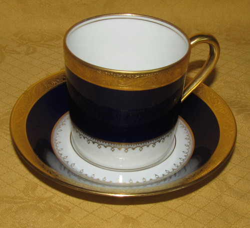Tasse café bleu - à, four