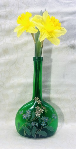 Legras enamelled glass vase - enamelled,