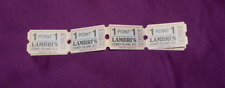 Lambris Arcade Coney Island Amusement Park, NYC, Nine 1-Point Tickets (1990s)