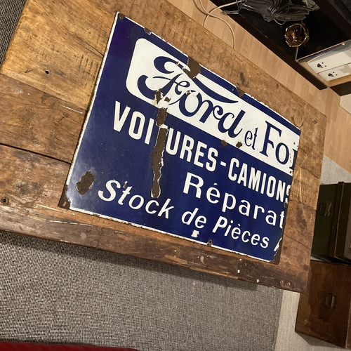 Ancienne plaque emaillée ford - ancienne,
