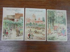 (PC) 3 x CHROMOS GUERIN BOUTRON Series 3-19 THE OLD GAMES LITHO Litho