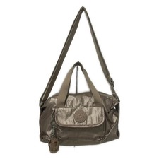 Auth Kipling - Rose Gold Coated Canvas Shoulder Bag