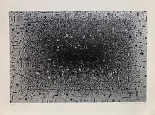 Xenakis Constantine Original Screen Print Signed Abstraction Kinetic Art Art Art