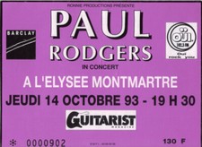ticket billet place concert