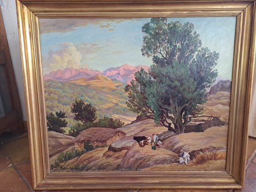Huile sur toile orientaliste - huile,