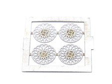 ALEZAN MODELS . ACCESSOIRES . SET 4 INSERTS JANTE BBS . 4 ECROUS . PHOTODECOUPE