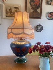 Vintage 60's Louis Drimmer Shijin Working Table Lamp France  Mid Century Ceramic