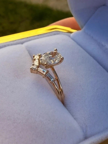 Bague fiançailles en - bague, de