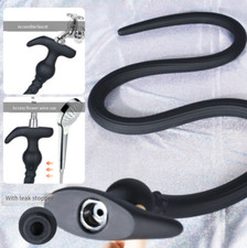 Silicone Long Enema for Shower Wash Portable Anal Douche Shower Anal Cleaning