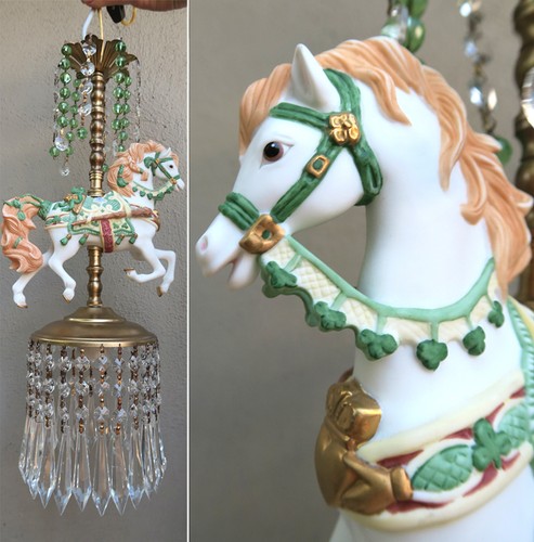White irish porcelain horse - white,