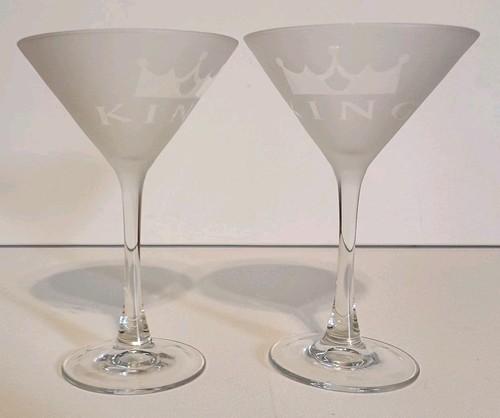 Pair frosted king - pair, martini
