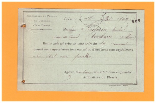Coesmes ardoisieres du - coesmes, (35)