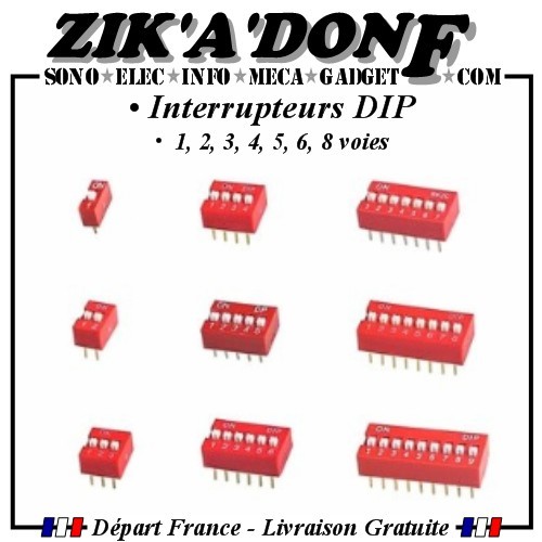 Interrupteur dip 3 4 - 2,, 3,