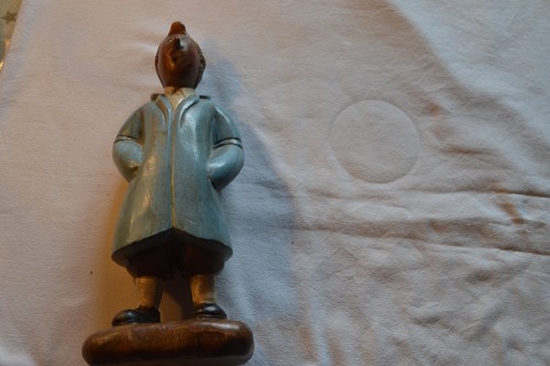 Sculpture tintin cm bois - de,