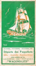 1931 Departes des Lippobots Travel Agencies WAGON-LITS Brochure Brochure