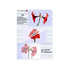 [Ref:9167] OLYMPIA Paquet de 100 Feuilles pour plastifieuse A5 80 micron