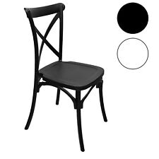 Chaise Résine pour Intérieurs Externes Jardin BAR Bistro Terrasse 50x43x90h CM