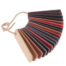 Nuancier de lanières de cuir