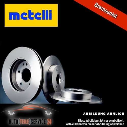 Disque frein metelli - 2x,