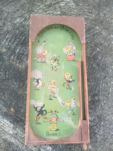 Ancien jeu bois billard - en,