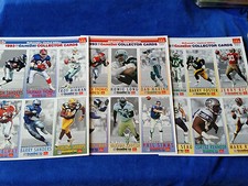  1993 McDonalds GameDay Cards Set Of  3 - 6 Card Pages - All Pro - NFL