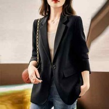 Veste Tailleur Blazer Femme Séparé Bureau Slim Élégante Noire Plus De 45000