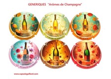NEWS - Series of 6 Champagne Capsules - GENERIC (Aromas of Champagne)