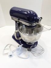 KitchenAid Artisan Cobalt Blue Stand Mixer W/Attachments KSM150PSBU Tested