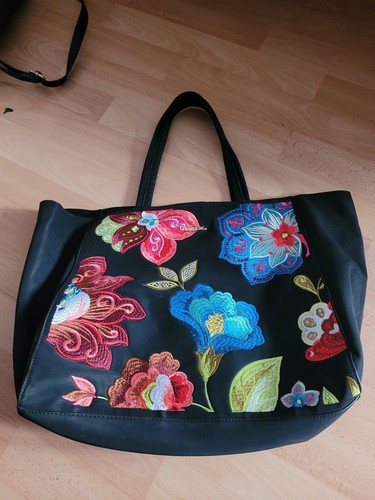 Sac main desigual broderies - sac,