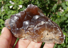 Calcédoine Brune Petites-Dalles 9.5x5cm France minéral collection pierre reiki