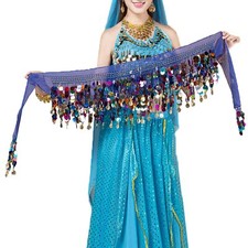 Écharpe de Danse du Ventre Ceinture Danse du Ventre Ethnique Jupe de Danse du...