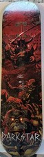 VTG DARKSTAR rare Battle Scene Skateboard Deck Red grunge skate warrior red