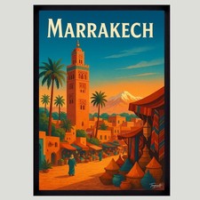 Affiche Poster mural Marrakech